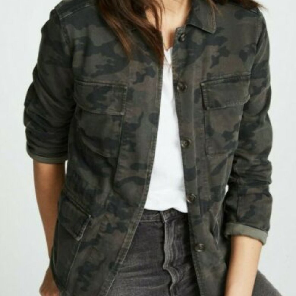 James Perse Utility jacket camo print Size 3 NWT